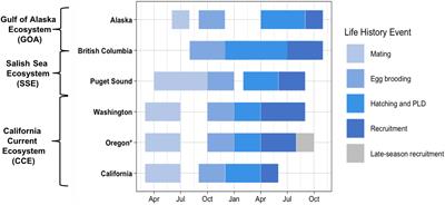 Big Fishery, Big Data, and Little Crabs: Using Genomic Methods to Examine the Seasonal Recruitment Patterns of Early Life Stage Dungeness Crab (Cancer magister) in the California Current Ecosystem